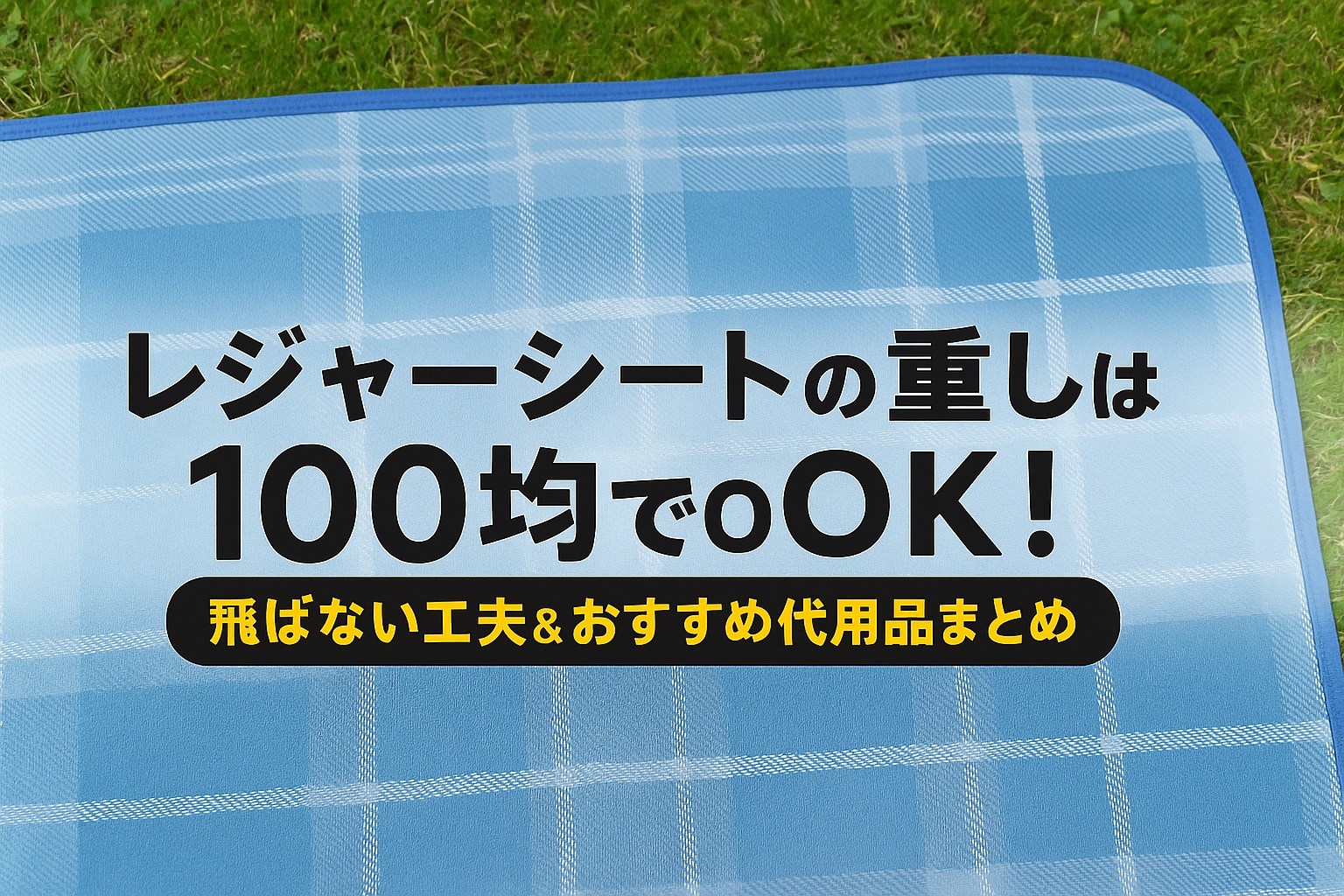レジャーシートの重しは100均でOK!飛ばない工夫&おすすめ代用品まとめ | 広がるブログ